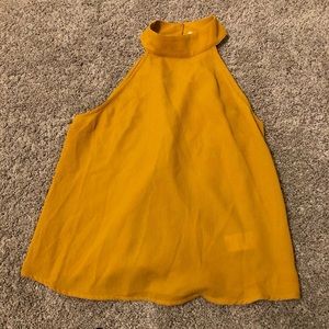 Open back top with tie